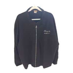 Borgata Collection Women's PLUS Size 3X Black Full Zip Sweatshirt.